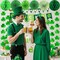 St Patricks Day Decorations, 36Pcs St. Patrick's Day Shamrock Lucky Banner Clover Garlands, Hanging Swirls, Honeycomb Tissue Paper Fans Balls for Home Saint Patrick Party Favor Supplies